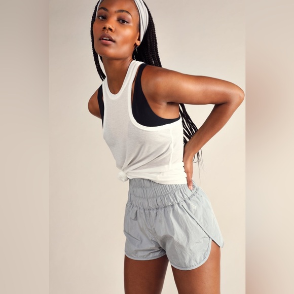 FREE PEOPLE MOVEMENT - THE WAY HOME SHORTS - ARCTIC MIST women’s size Small - Picture 3 of 9